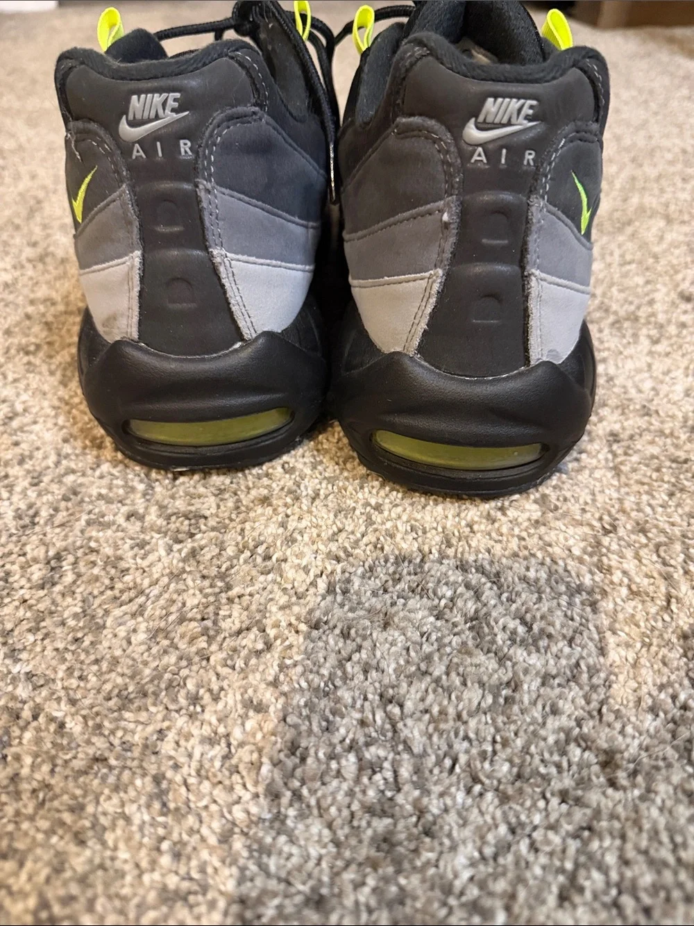 Nike Air Max 95 Black with Neon Yellow Accents